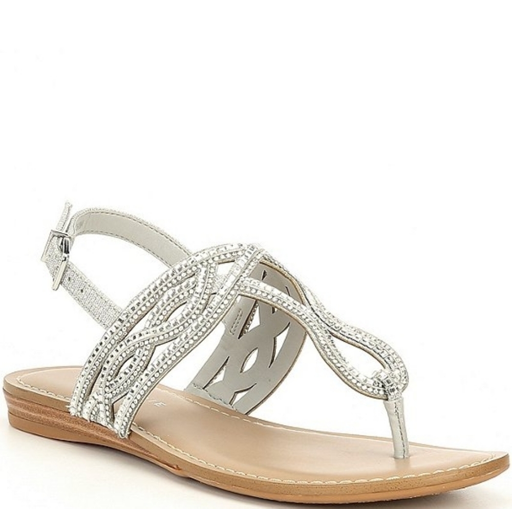 Alex Marie Pristen Jeweled Flat Sandals
